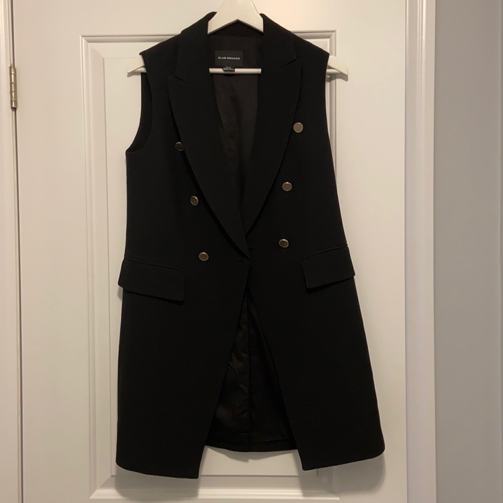 Club Monaco Black Suit Vest